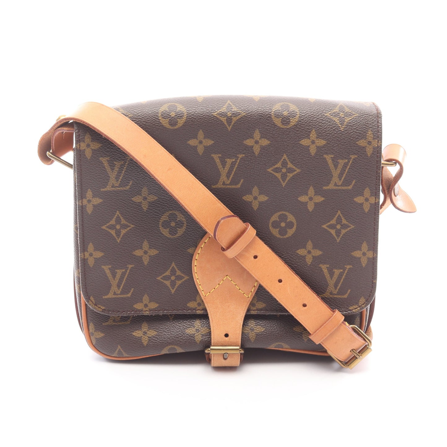 カルトシエールMM モノグラム ショルダーバッグ PVC レザー ブラウン ルイヴィトン バッグ LOUIS VUITTON