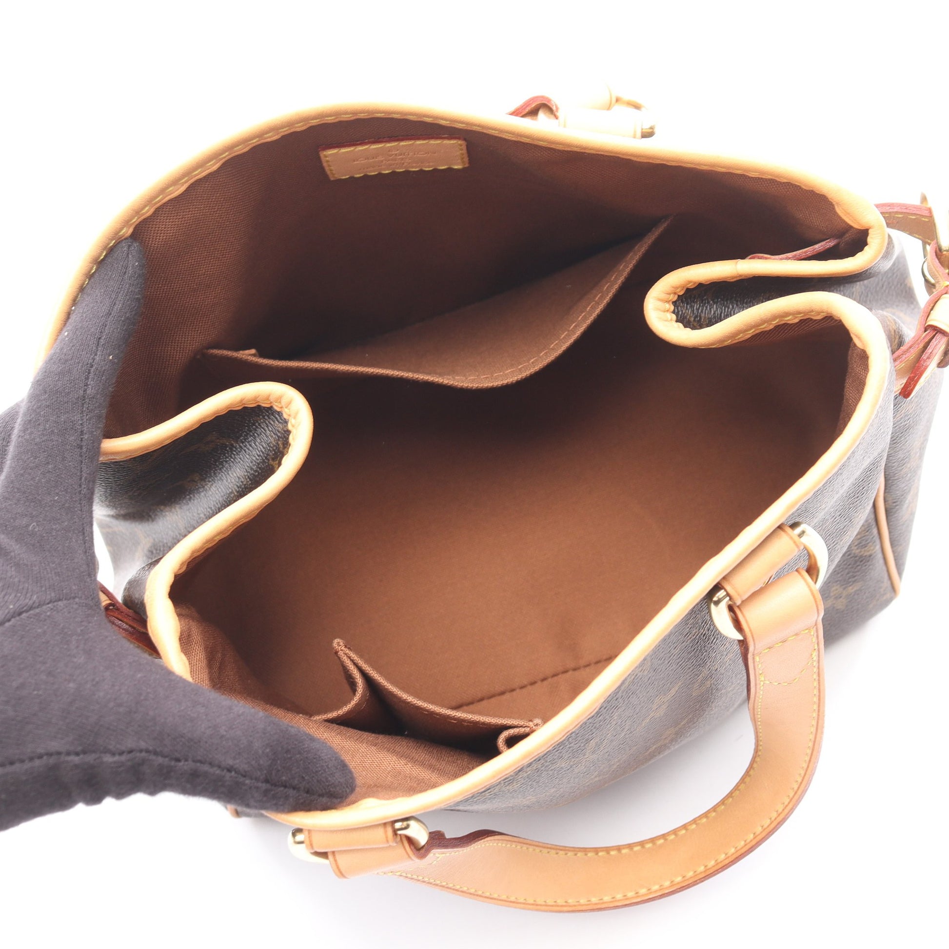 バティニョール モノグラム ハンドバッグ PVC レザー ブラウン ルイヴィトン バッグ LOUIS VUITTON