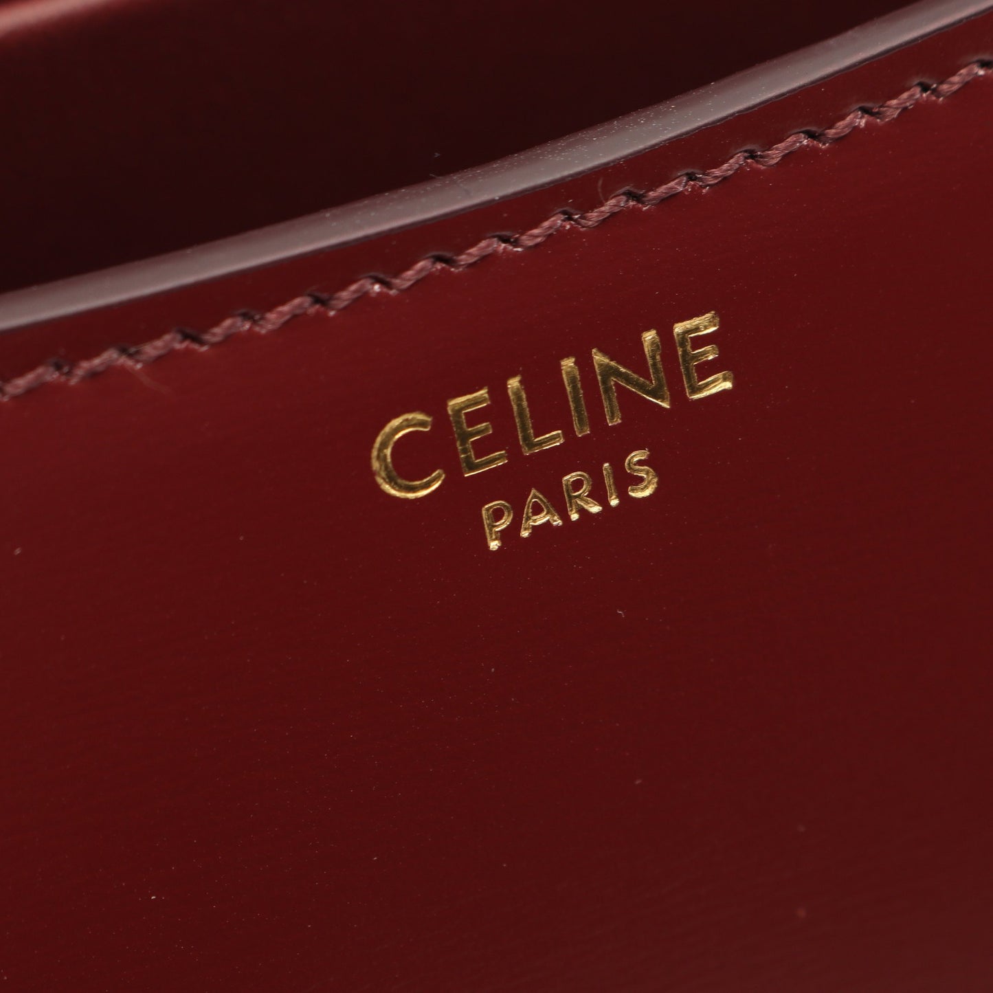 ティーン ローラ 2WAY ハンドバッグ レザー ボルドー セリーヌ バッグ CELINE