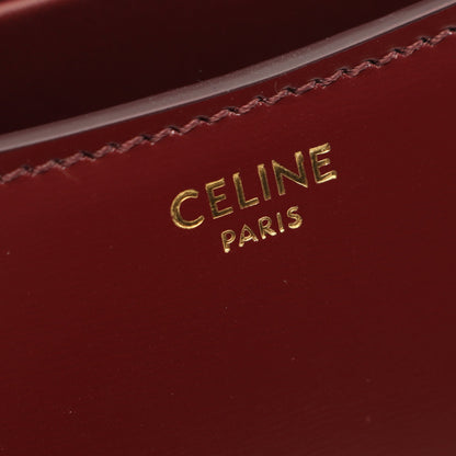 ティーン ローラ 2WAY ハンドバッグ レザー ボルドー セリーヌ バッグ CELINE