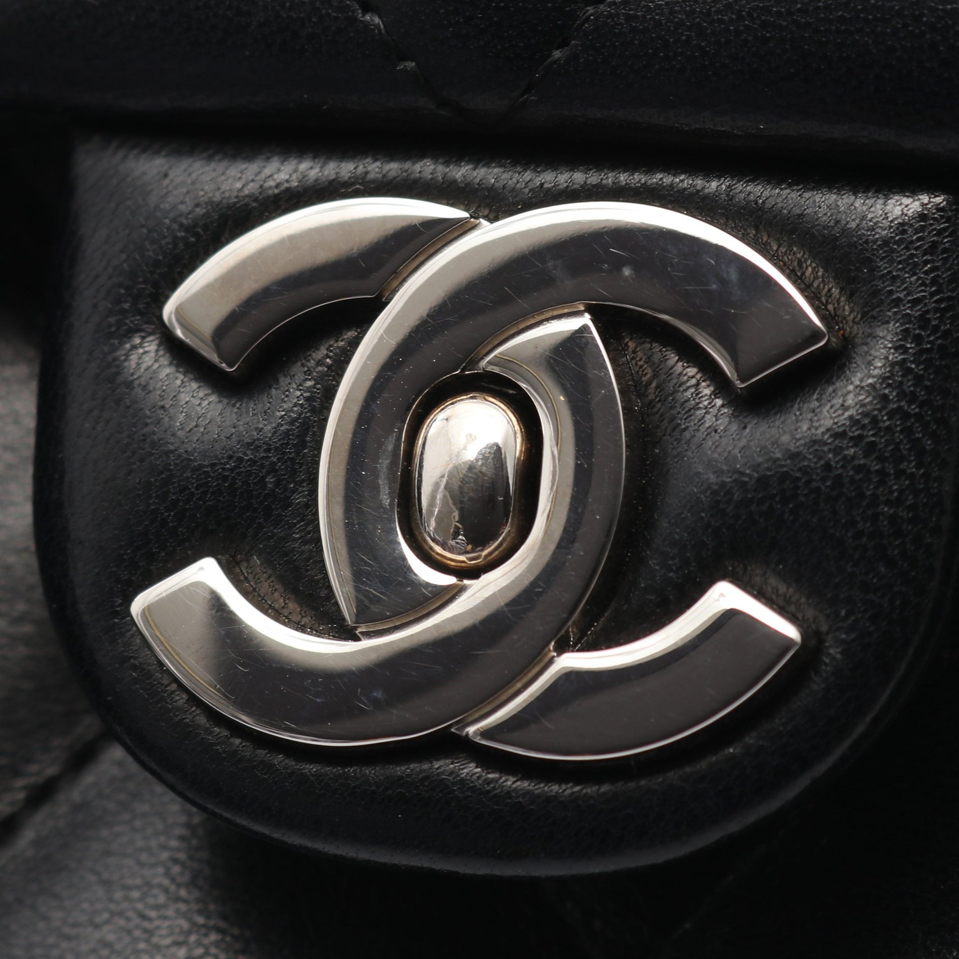 マトラッセ トップハンドルバッグ ハンドバッグ ラムスキン ブラック ゴールド金具 シャネル バッグ CHANEL