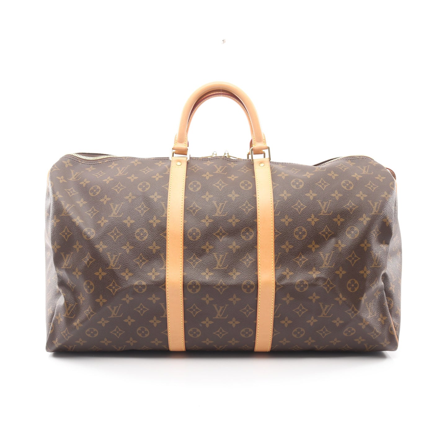 キーポル55 モノグラム ボストンバッグ PVC レザー ブラウン ルイヴィトン バッグ LOUIS VUITTON