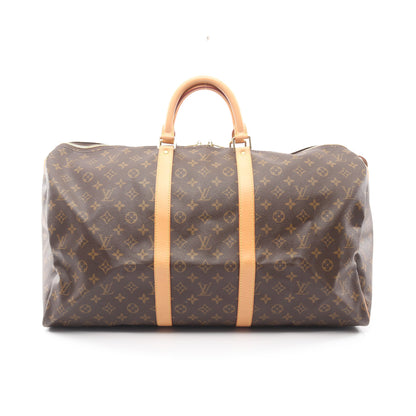 キーポル55 モノグラム ボストンバッグ PVC レザー ブラウン ルイヴィトン バッグ LOUIS VUITTON