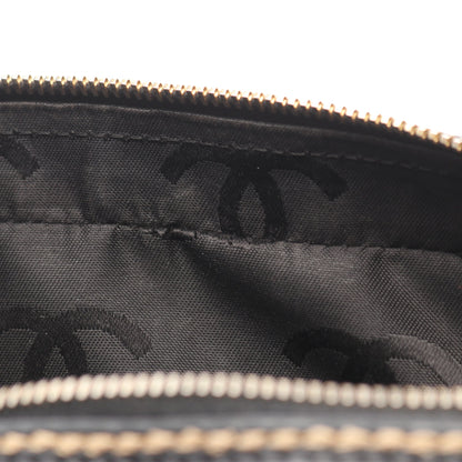 ワイルドステッチ ハンドバッグ レザー ブラック ゴールド金具 シャネル バッグ CHANEL