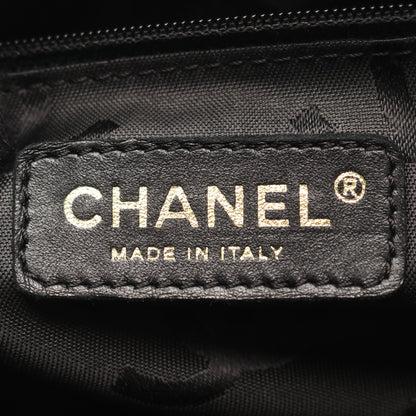 ワイルドステッチ ハンドバッグ レザー ブラック ゴールド金具 シャネル バッグ CHANEL