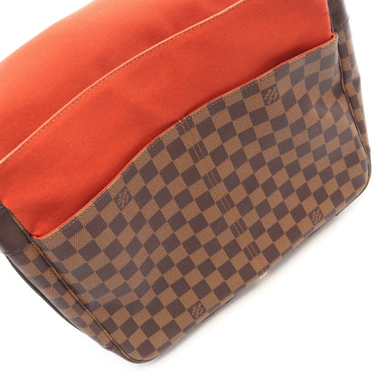 バスティーユ ダミエエベヌ ショルダーバッグ PVC レザー ブラウン ルイヴィトン バッグ LOUIS VUITTON