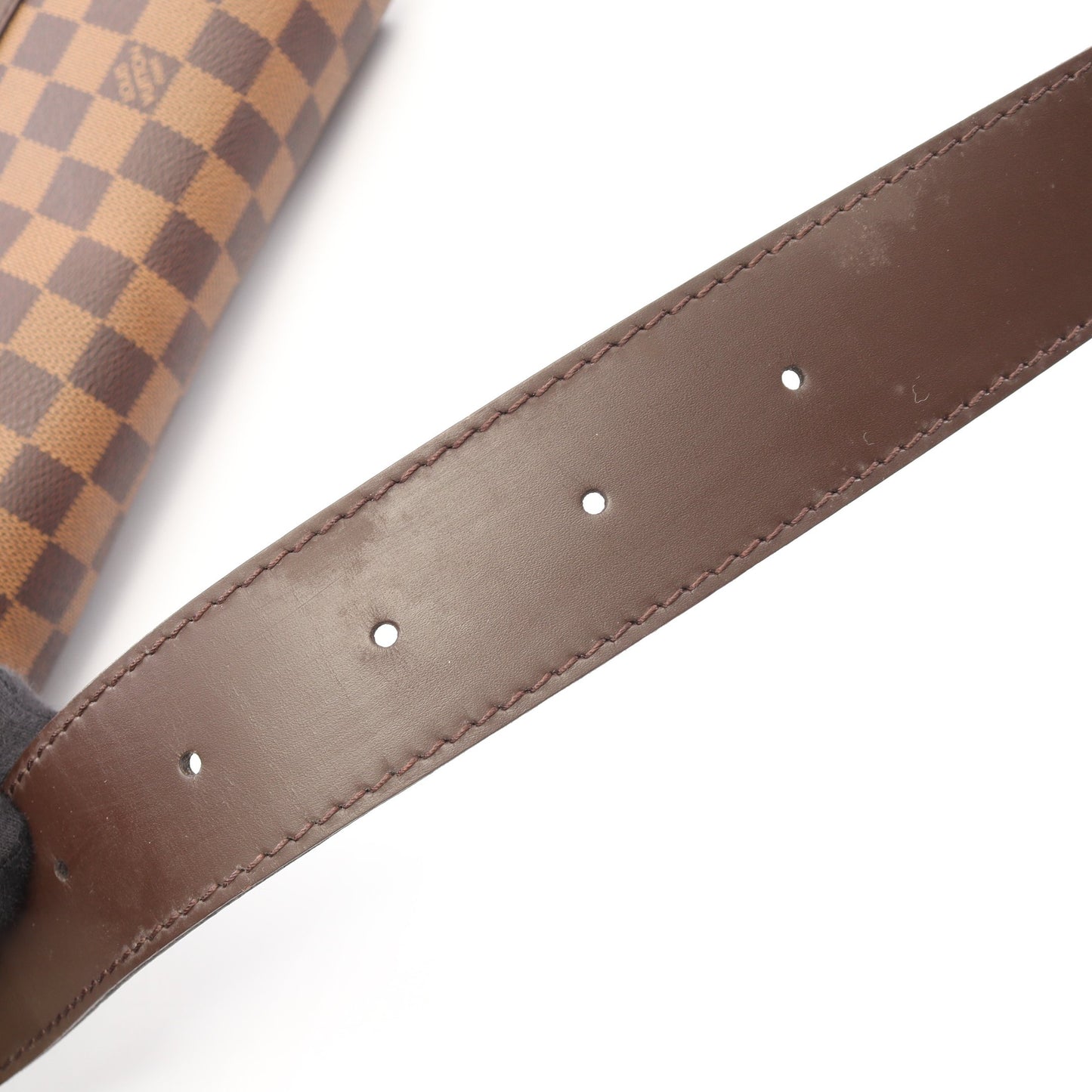 バスティーユ ダミエエベヌ ショルダーバッグ PVC レザー ブラウン ルイヴィトン バッグ LOUIS VUITTON