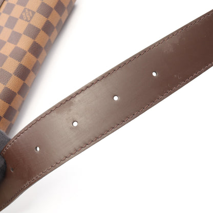 バスティーユ ダミエエベヌ ショルダーバッグ PVC レザー ブラウン ルイヴィトン バッグ LOUIS VUITTON