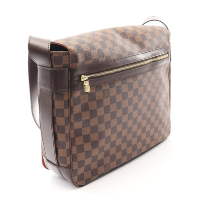 バスティーユ ダミエエベヌ ショルダーバッグ PVC レザー ブラウン ルイヴィトン バッグ LOUIS VUITTON