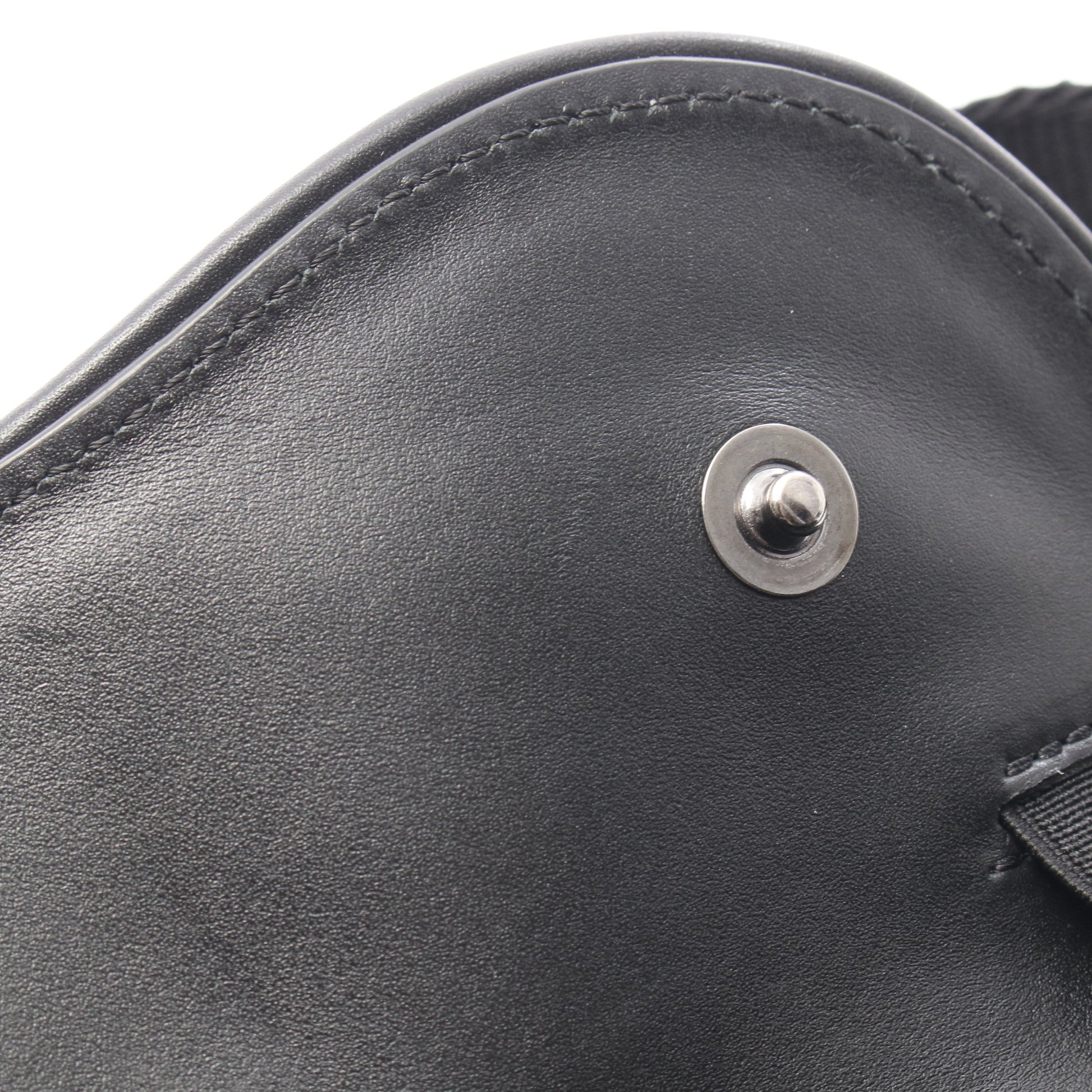 SADDLE サドル ミニ CDダイヤモンド ボディバッグ ウエストバッグ PVC レザー ブラック ダークグレー クリスチャンディオール バッグ Christian Dior