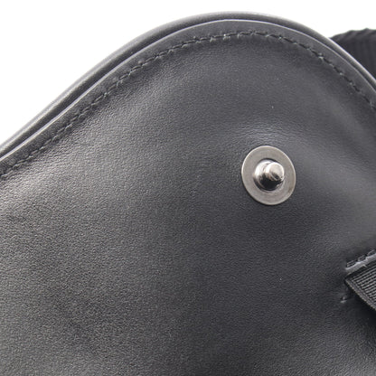 SADDLE サドル ミニ CDダイヤモンド ボディバッグ ウエストバッグ PVC レザー ブラック ダークグレー クリスチャンディオール バッグ Christian Dior