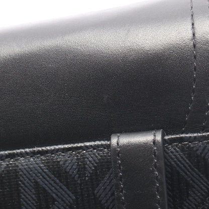 SADDLE サドル ミニ CDダイヤモンド ボディバッグ ウエストバッグ PVC レザー ブラック ダークグレー クリスチャンディオール バッグ Christian Dior