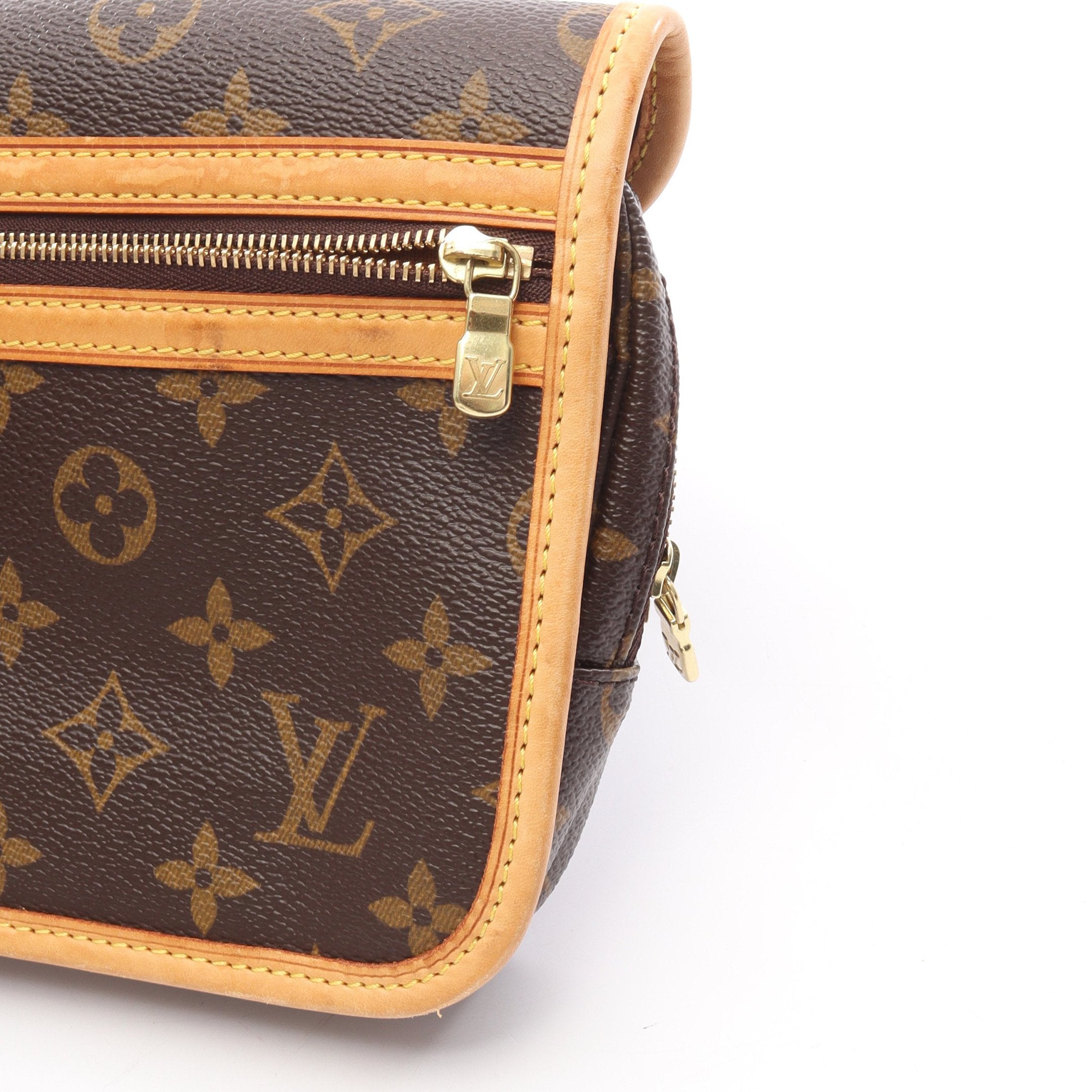 LOUIS VUITTON ボディバッグ ダークブラウン バムバッグ ボスフォール モノグラム ボディバッグ ウエストバッグ PVC