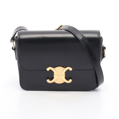ティーン トリオンフ バッグ ショルダーバッグ レザー ブラック セリーヌ バッグ CELINE