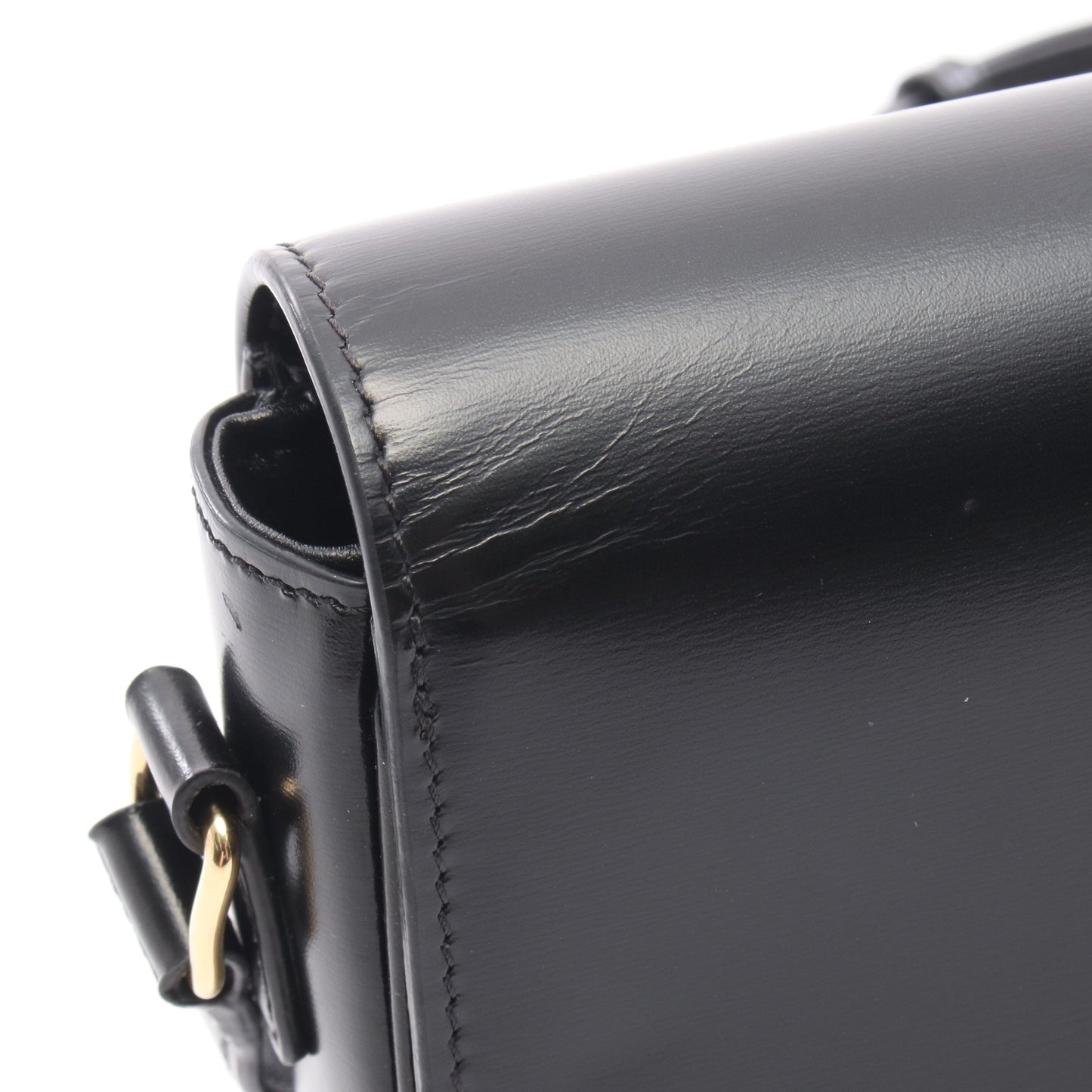 ティーン トリオンフ バッグ ショルダーバッグ レザー ブラック セリーヌ バッグ CELINE