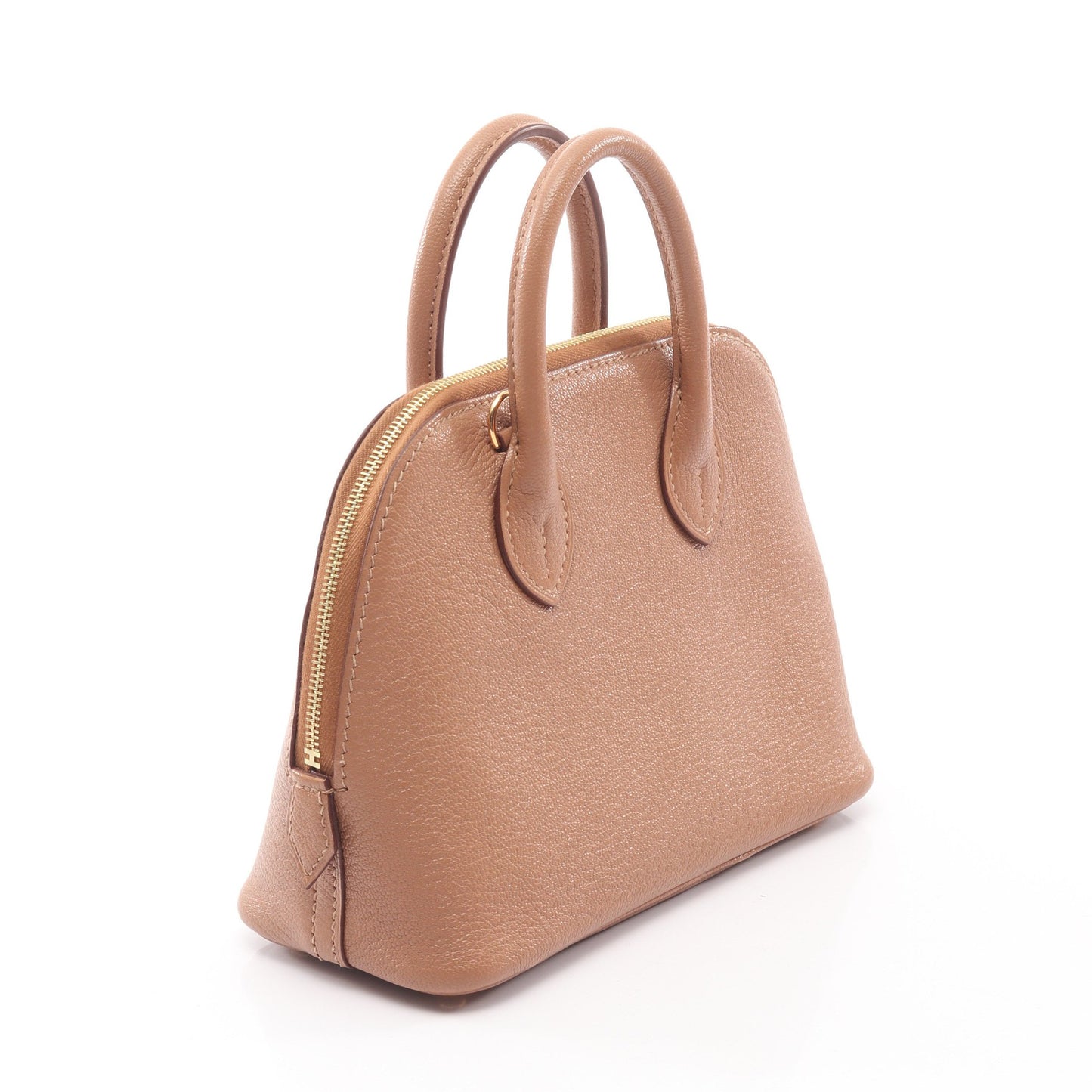 ボリード1923 ミニ チャイ 2WAY ハンドバッグ シェーブル ライトブラウン ゴールド金具 B刻印 エルメス バッグ HERMES