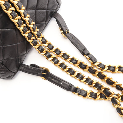 マトラッセ バックパック リュックサック ラムスキン ブラック ゴールド金具 シャネル バッグ CHANEL