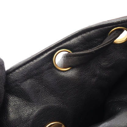 マトラッセ バックパック リュックサック ラムスキン ブラック ゴールド金具 シャネル バッグ CHANEL