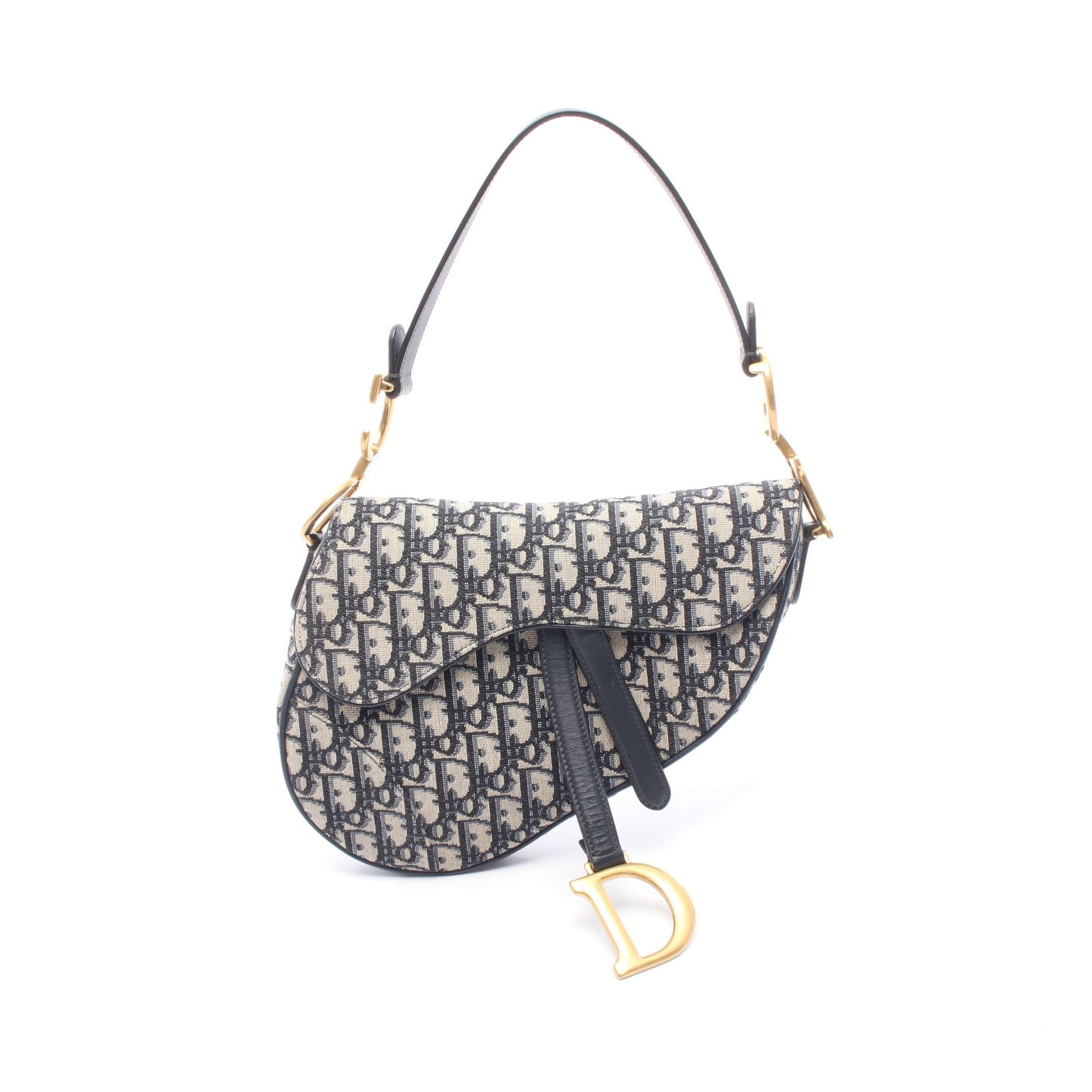 SADDLE サドル オブリーク ハンドバッグ キャンバス レザー ネイビー ベージュ クリスチャンディオール バッグ Christian Dior