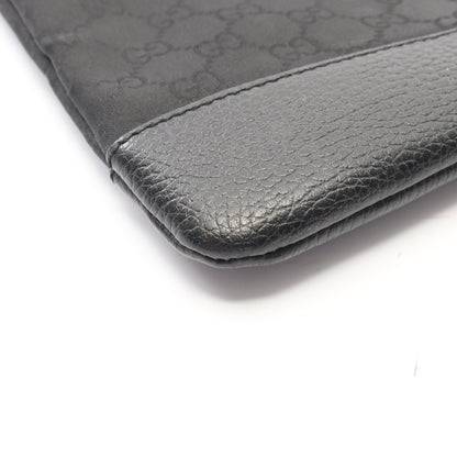 GG柄 ショルダーバッグ ナイロン レザー ブラック グッチ バッグ GUCCI