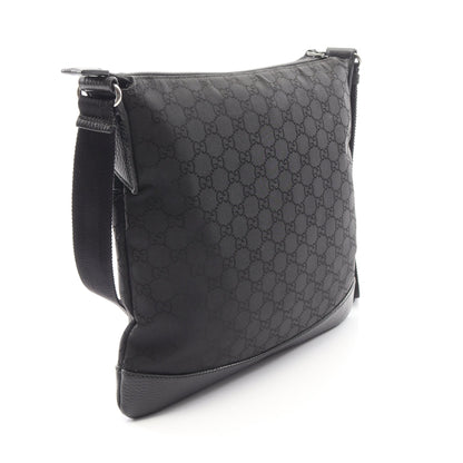 GG柄 ショルダーバッグ ナイロン レザー ブラック グッチ バッグ GUCCI