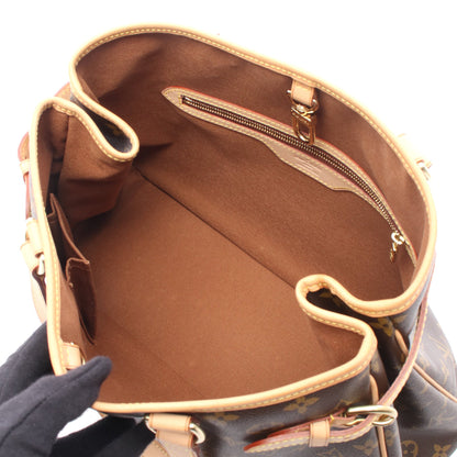 バティニョール オリゾンタル モノグラム ショルダーバッグ PVC レザー ブラウン ルイヴィトン バッグ LOUIS VUITTON