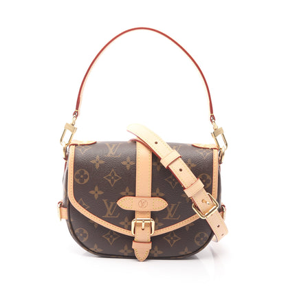 ソミュールBB モノグラム 2WAY ハンドバッグ PVC レザー ブラウン ルイヴィトン バッグ LOUIS VUITTON