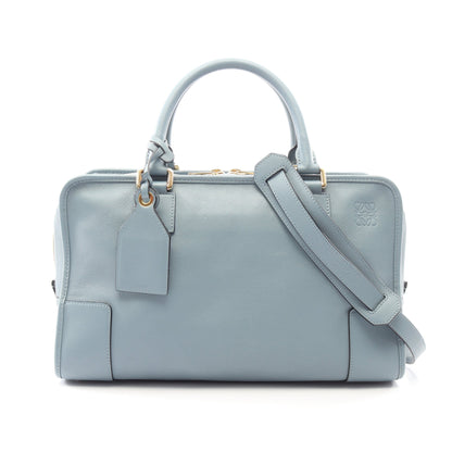 アマソナ36 2WAY ハンドバッグ レザー ブルーグレー ロエベ バッグ LOEWE