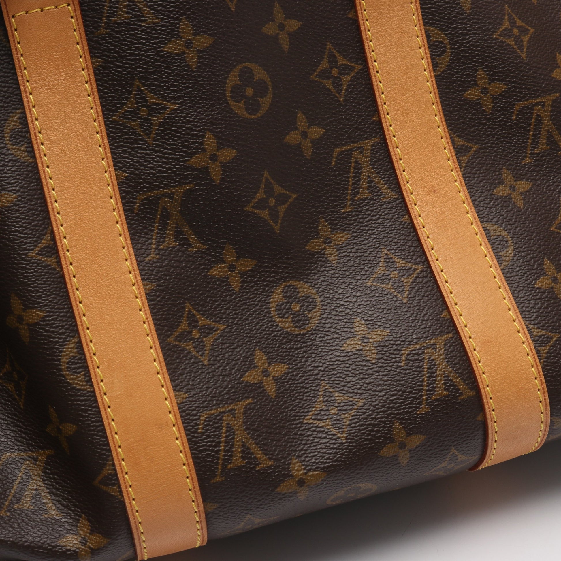 キーポル50 モノグラム ボストンバッグ PVC レザー ブラウン ルイヴィトン バッグ LOUIS VUITTON