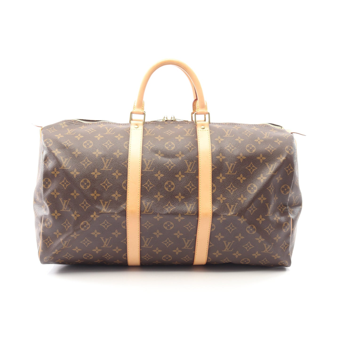 キーポル50 モノグラム ボストンバッグ PVC レザー ブラウン ルイヴィトン バッグ LOUIS VUITTON