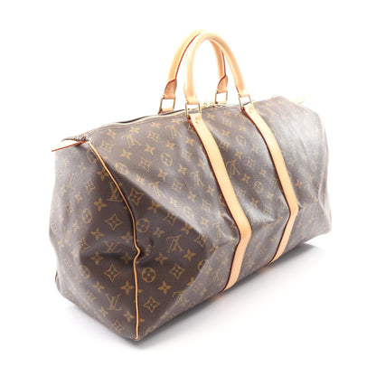 キーポル50 モノグラム ボストンバッグ PVC レザー ブラウン ルイヴィトン バッグ LOUIS VUITTON