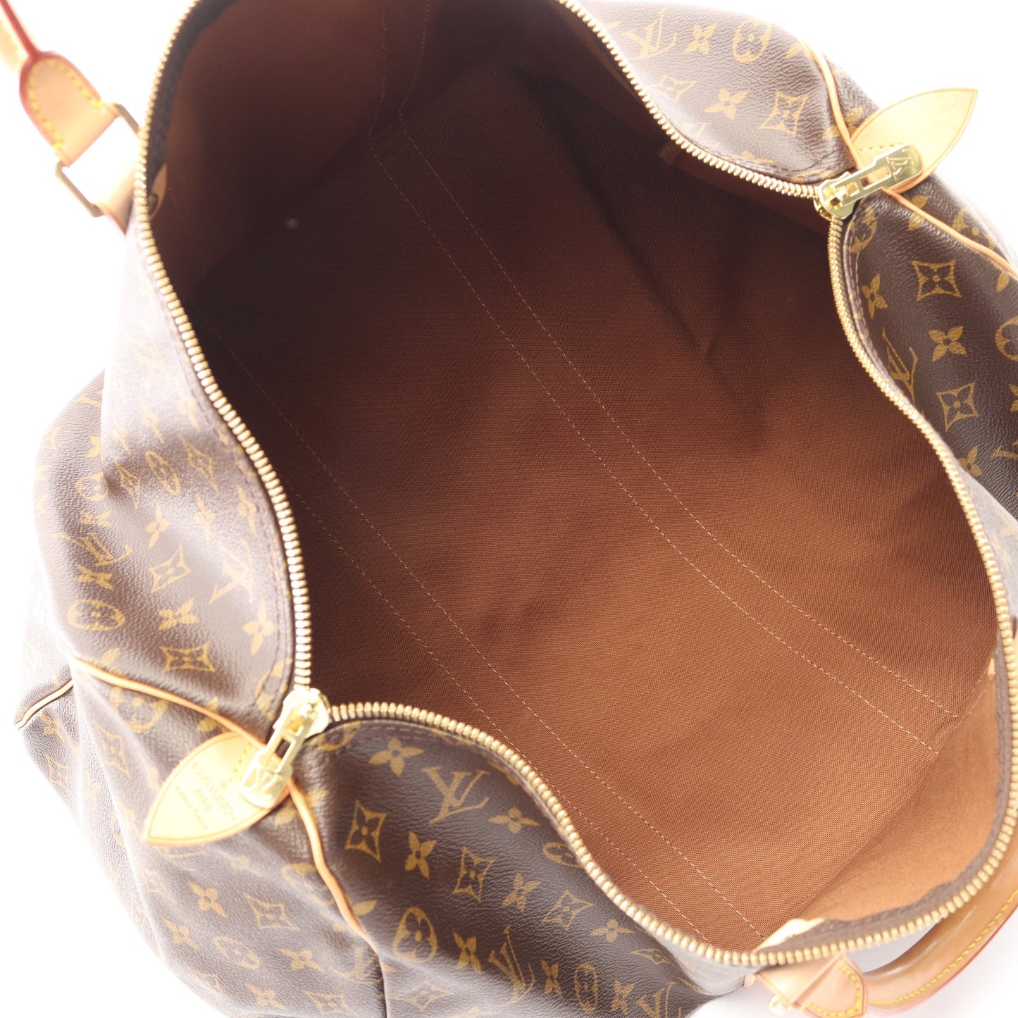 キーポル50 モノグラム ボストンバッグ PVC レザー ブラウン ルイヴィトン バッグ LOUIS VUITTON