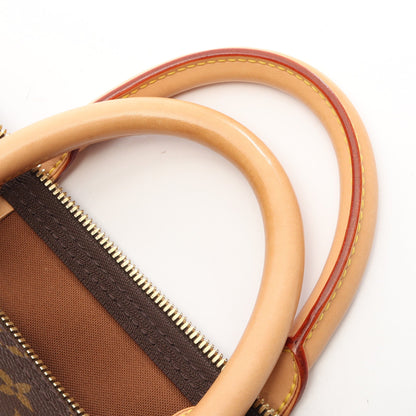 キーポル50 モノグラム ボストンバッグ PVC レザー ブラウン ルイヴィトン バッグ LOUIS VUITTON
