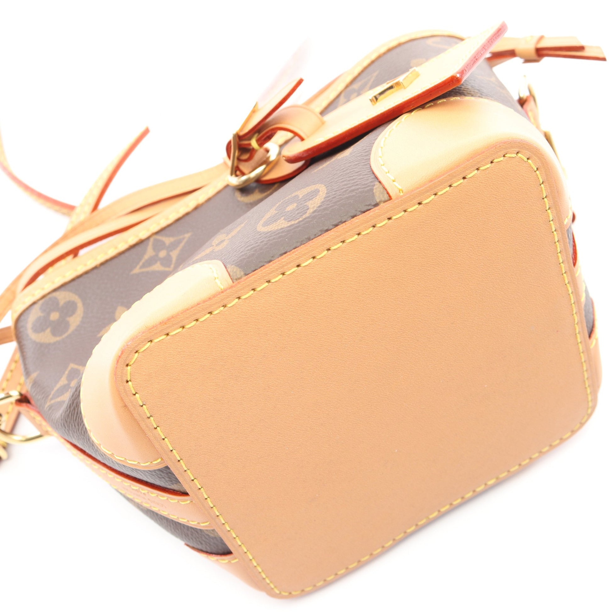 ノエ パース モノグラム ショルダーバッグ PVC レザー ブラウン ルイヴィトン バッグ LOUIS VUITTON