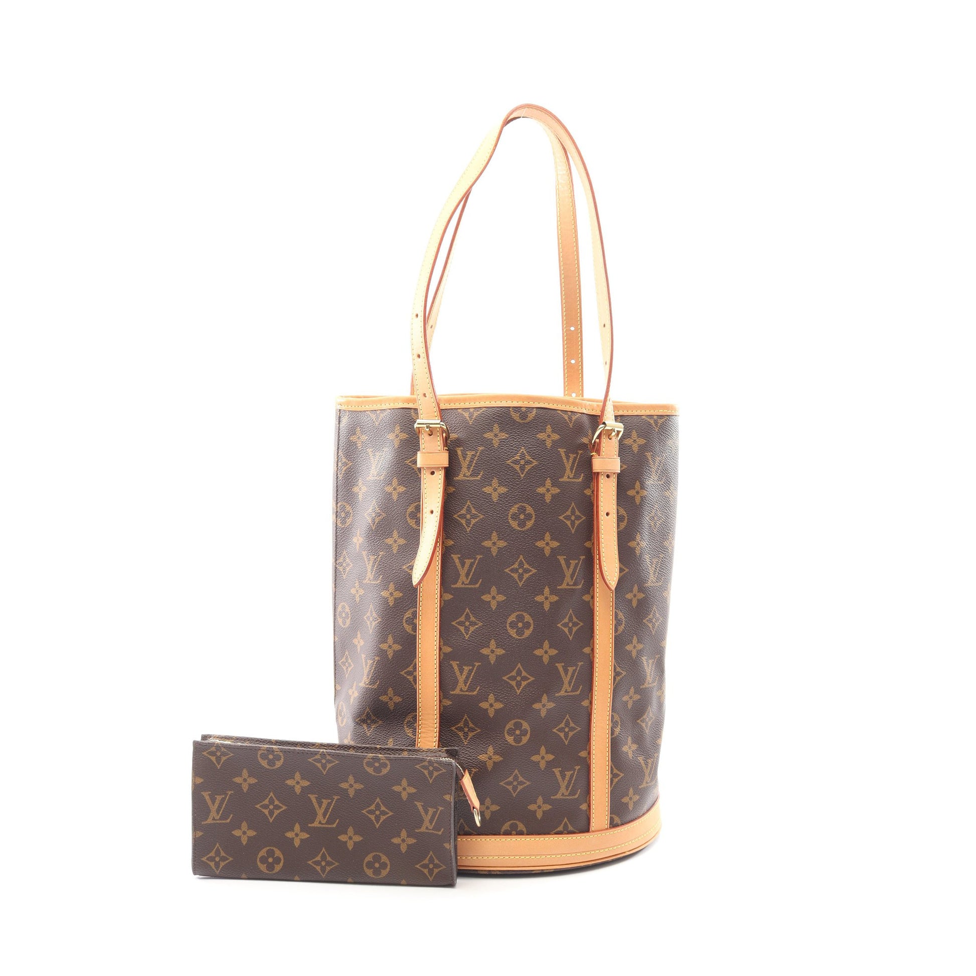 バケットGM モノグラム ショルダーバッグ PVC レザー ブラウン ルイヴィトン バッグ LOUIS VUITTON