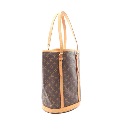 バケットGM モノグラム ショルダーバッグ PVC レザー ブラウン ルイヴィトン バッグ LOUIS VUITTON