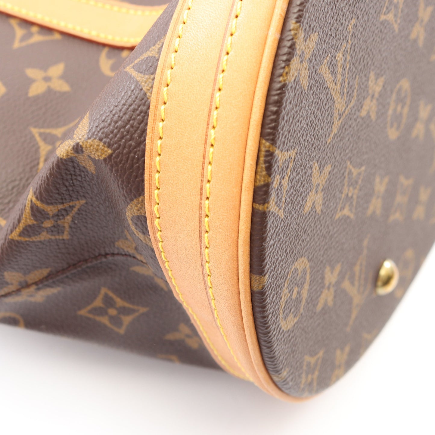 バケットGM モノグラム ショルダーバッグ PVC レザー ブラウン ルイヴィトン バッグ LOUIS VUITTON
