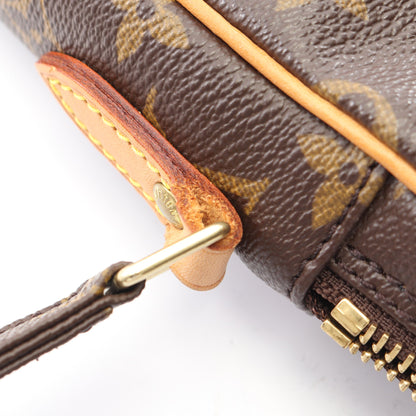 ダヌーブ モノグラム ショルダーバッグ PVC レザー ブラウン ルイヴィトン バッグ LOUIS VUITTON