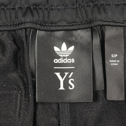 Y's × adidas CACTUS FLOWER TRACK PANTS 刺繍 ジョガーパンツ ブラック ワイズ ボトムス Y's