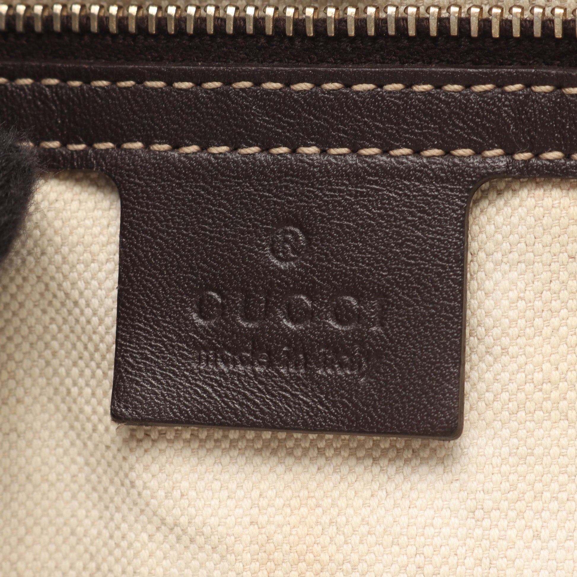 ラブリー GGキャンバス ハンドバッグ トートバッグ キャンバス レザー ベージュ ダークブラウン グッチ バッグ GUCCI
