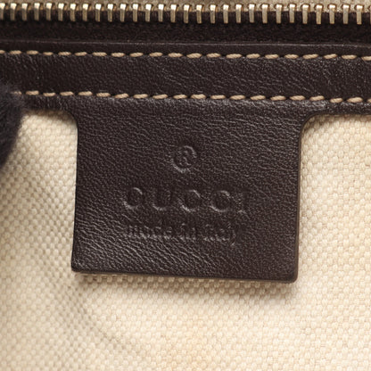 ラブリー GGキャンバス ハンドバッグ トートバッグ キャンバス レザー ベージュ ダークブラウン グッチ バッグ GUCCI