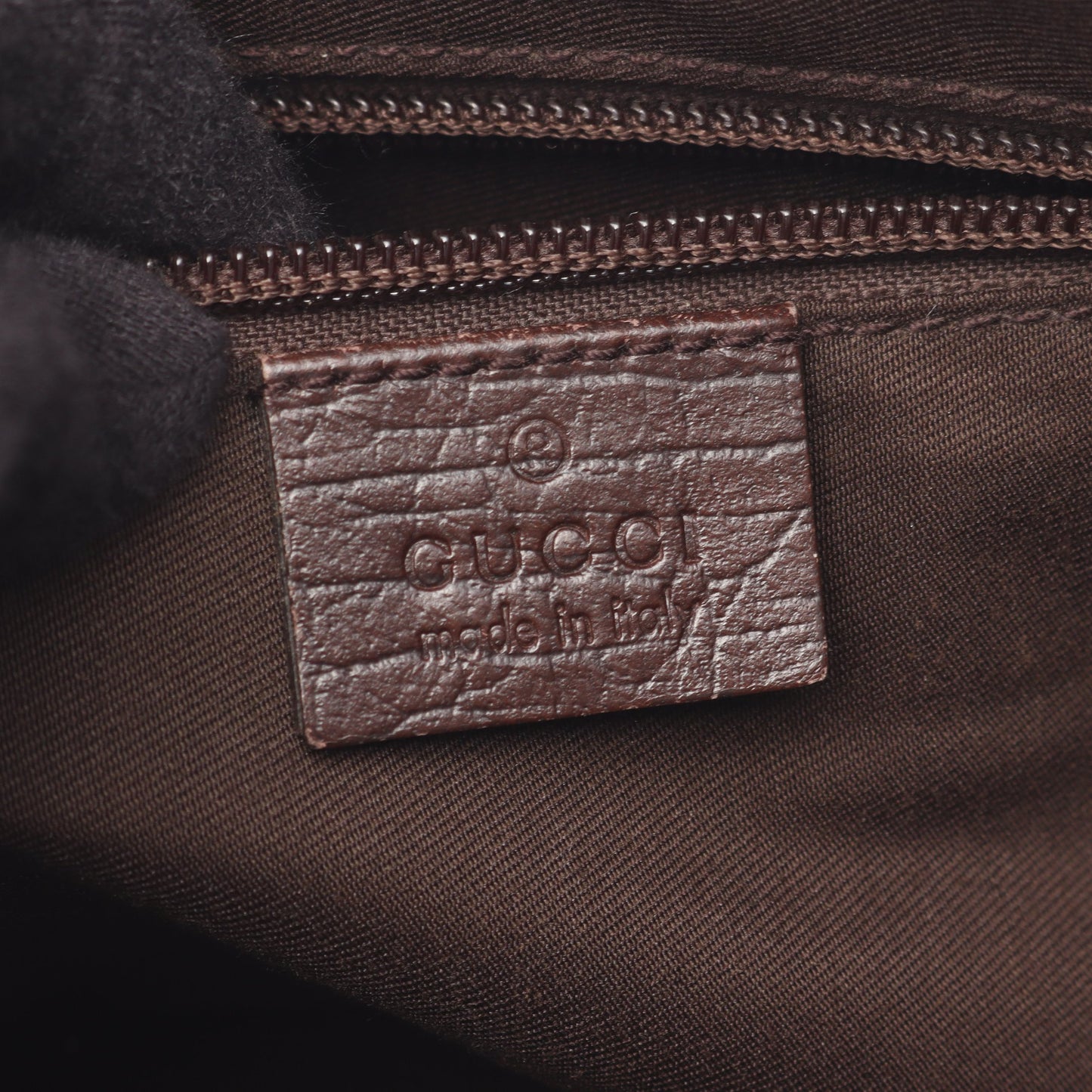 GGスプリーム ショルダーバッグ PVC レザー ベージュ ダークブラウン グッチ バッグ GUCCI