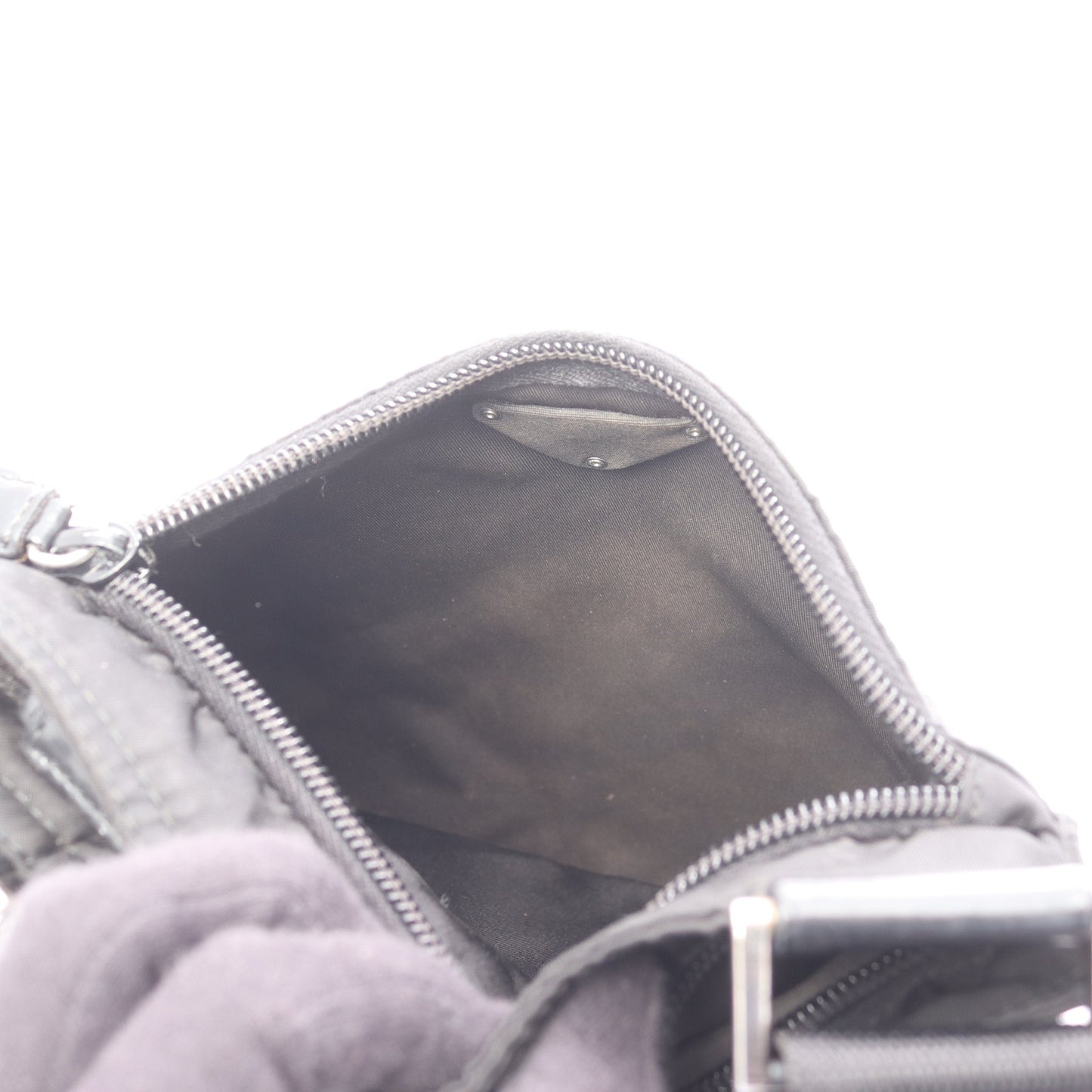 ショルダーバッグ ナイロン レザー ブラック プラダ バッグ PRADA