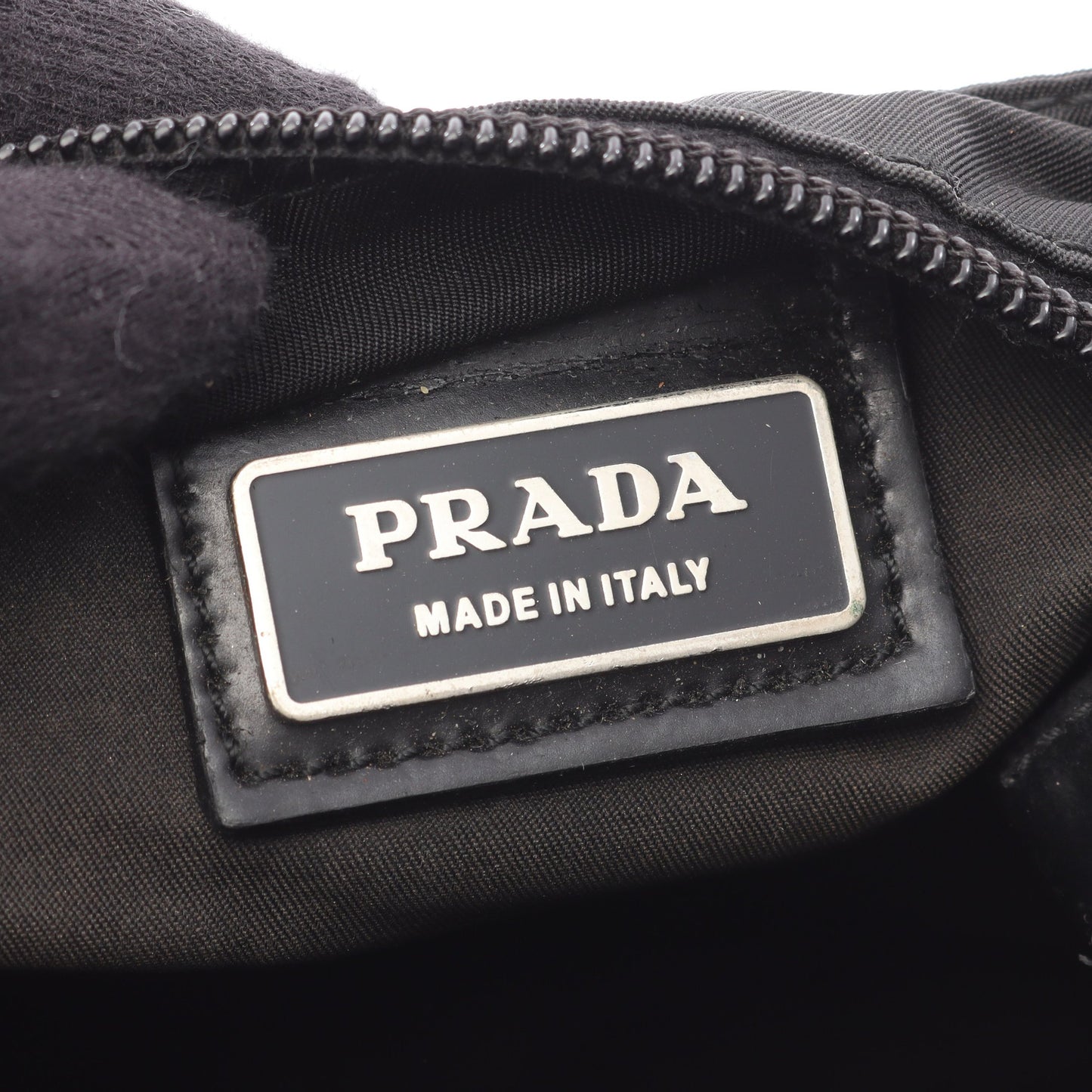 ショルダーバッグ ナイロン レザー ブラック プラダ バッグ PRADA