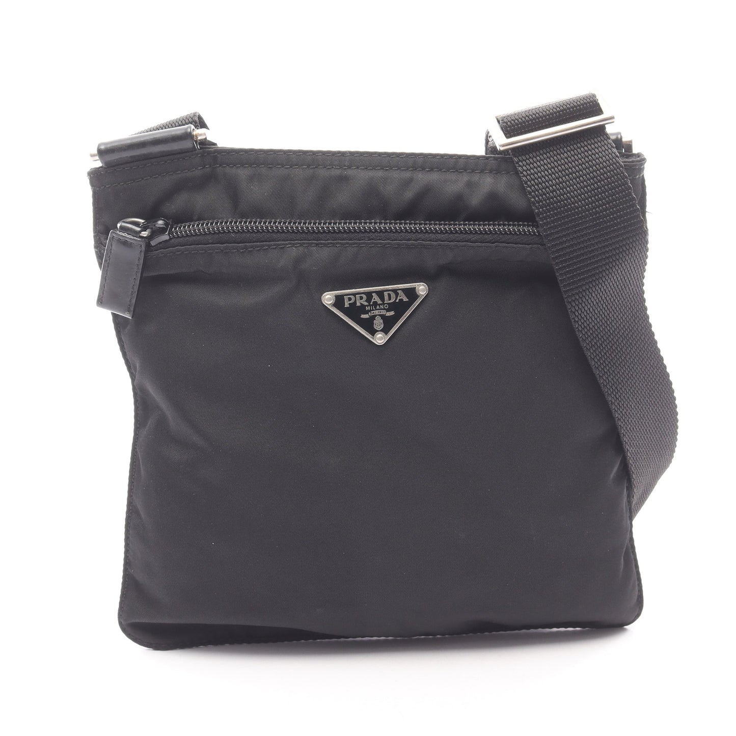 ショルダーバッグ ナイロン レザー ブラック プラダ バッグ PRADA