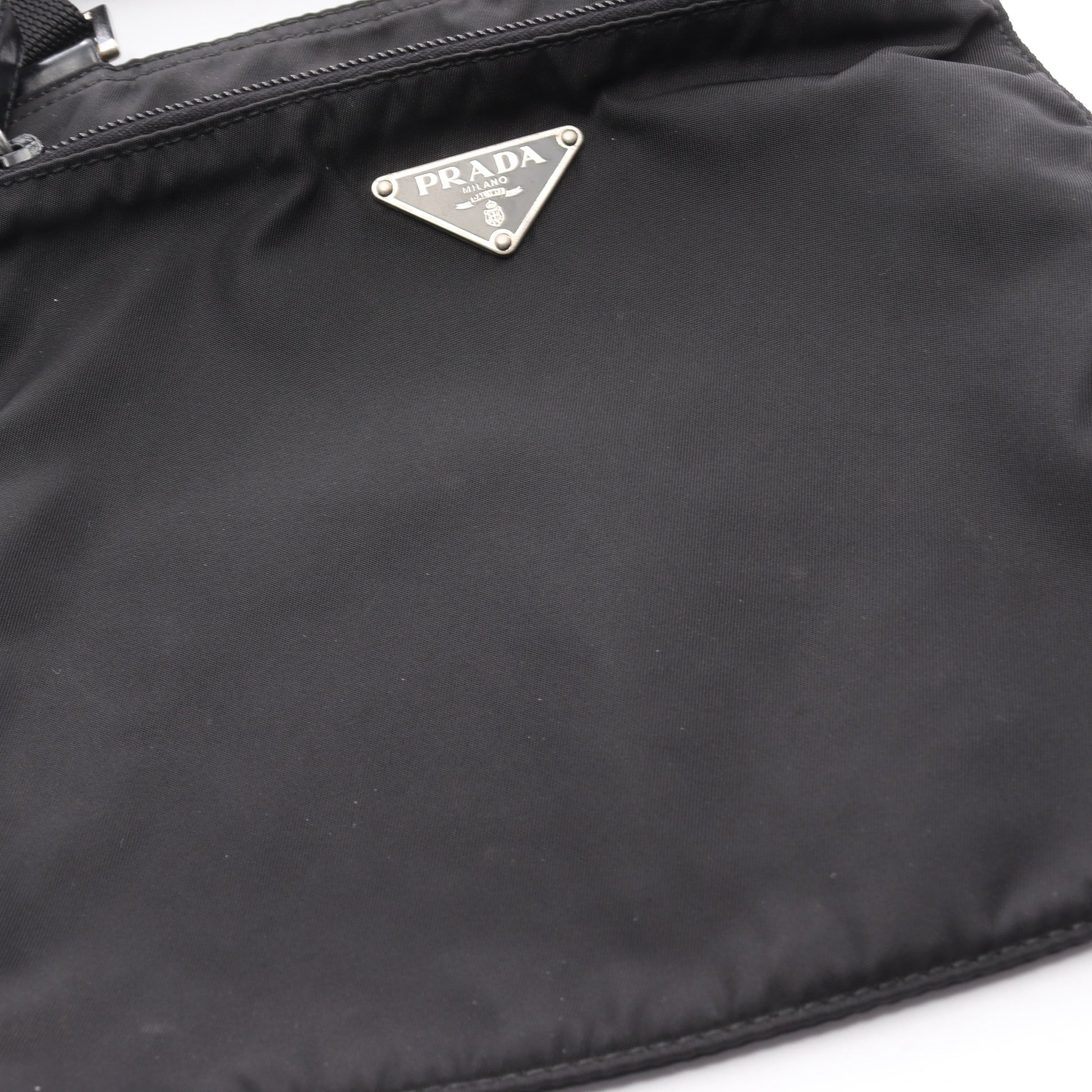 ショルダーバッグ ナイロン レザー ブラック プラダ バッグ PRADA