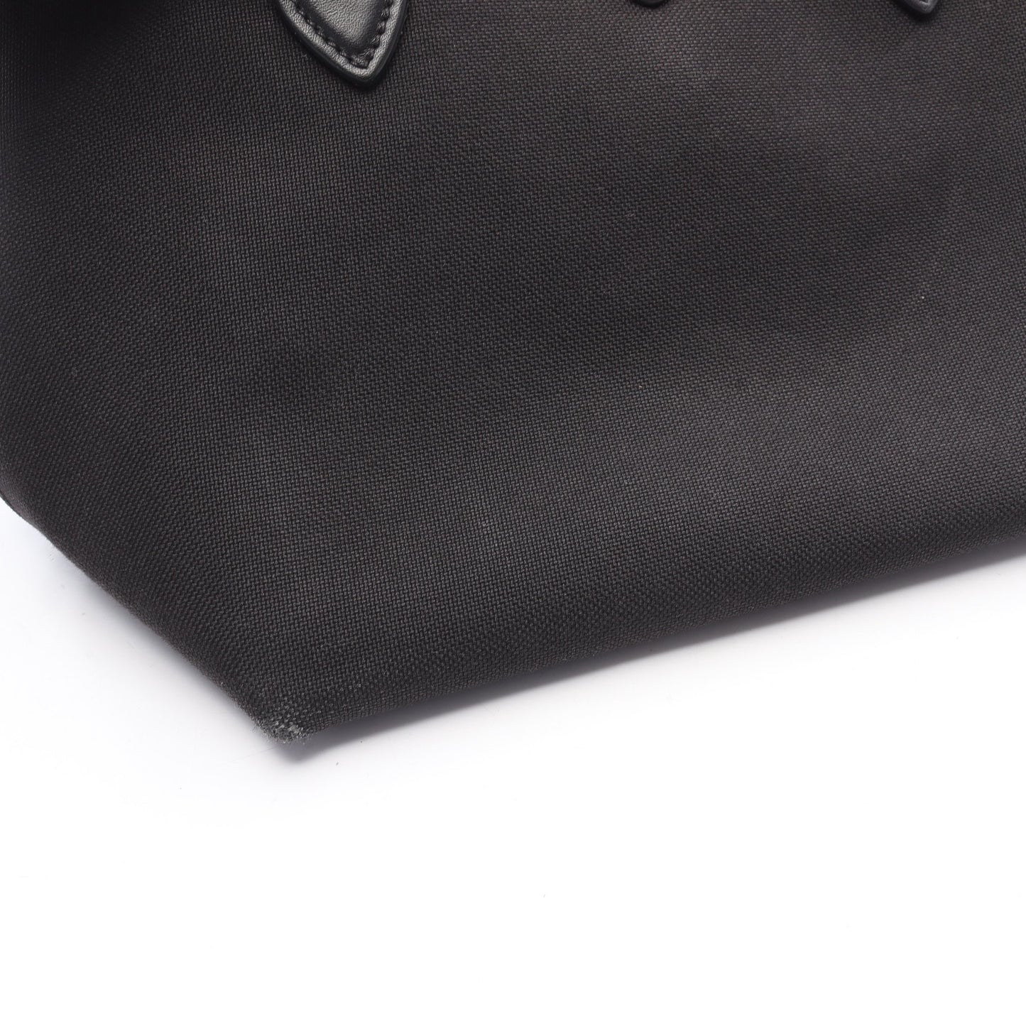 ハンドバッグ キャンバス レザー ブラック プラダ バッグ PRADA