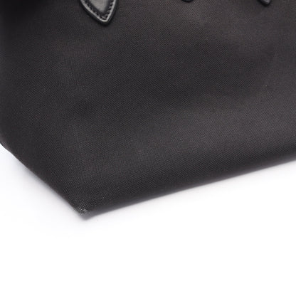 ハンドバッグ キャンバス レザー ブラック プラダ バッグ PRADA