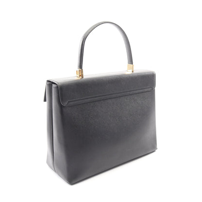 ガンチーニ ハンドバッグ レザー ブラック サルヴァトーレフェラガモ バッグ Salvatore Ferragamo