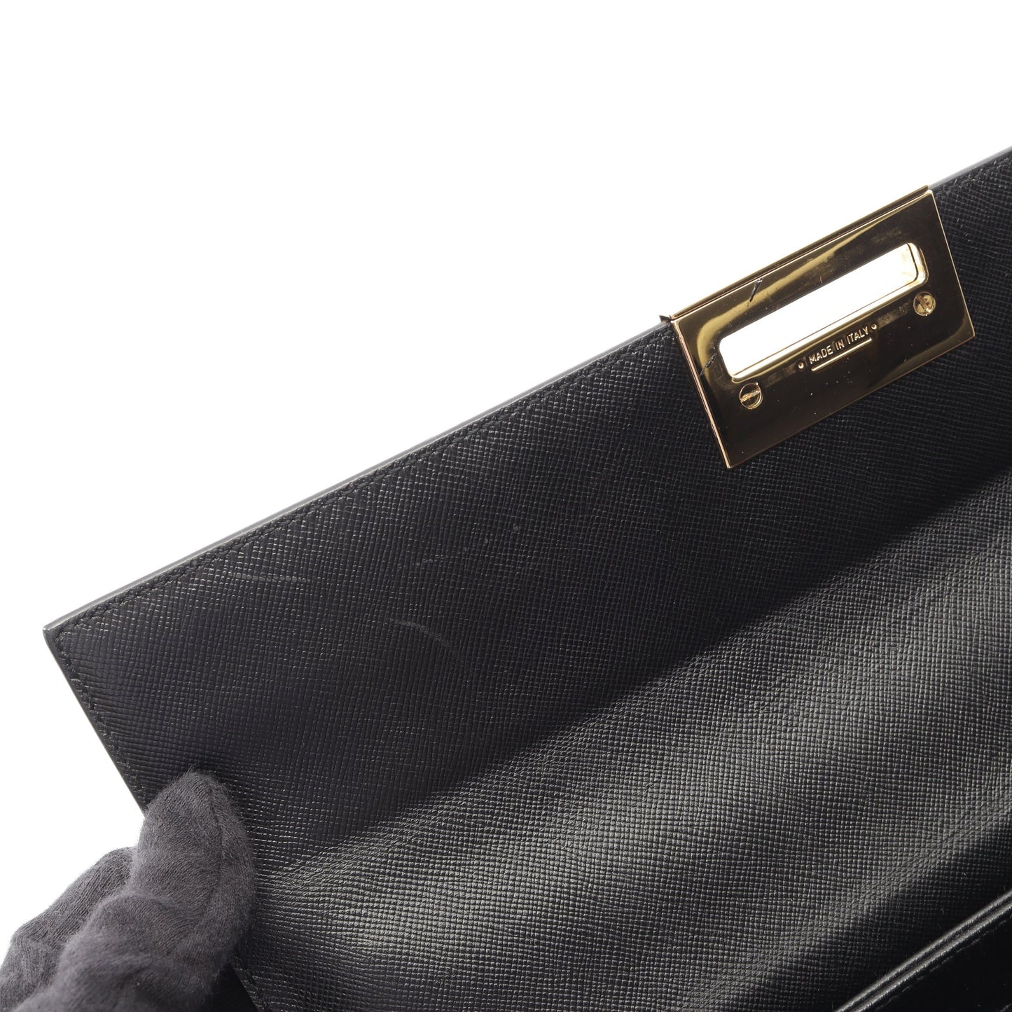 ガンチーニ ハンドバッグ レザー ブラック サルヴァトーレフェラガモ バッグ Salvatore Ferragamo